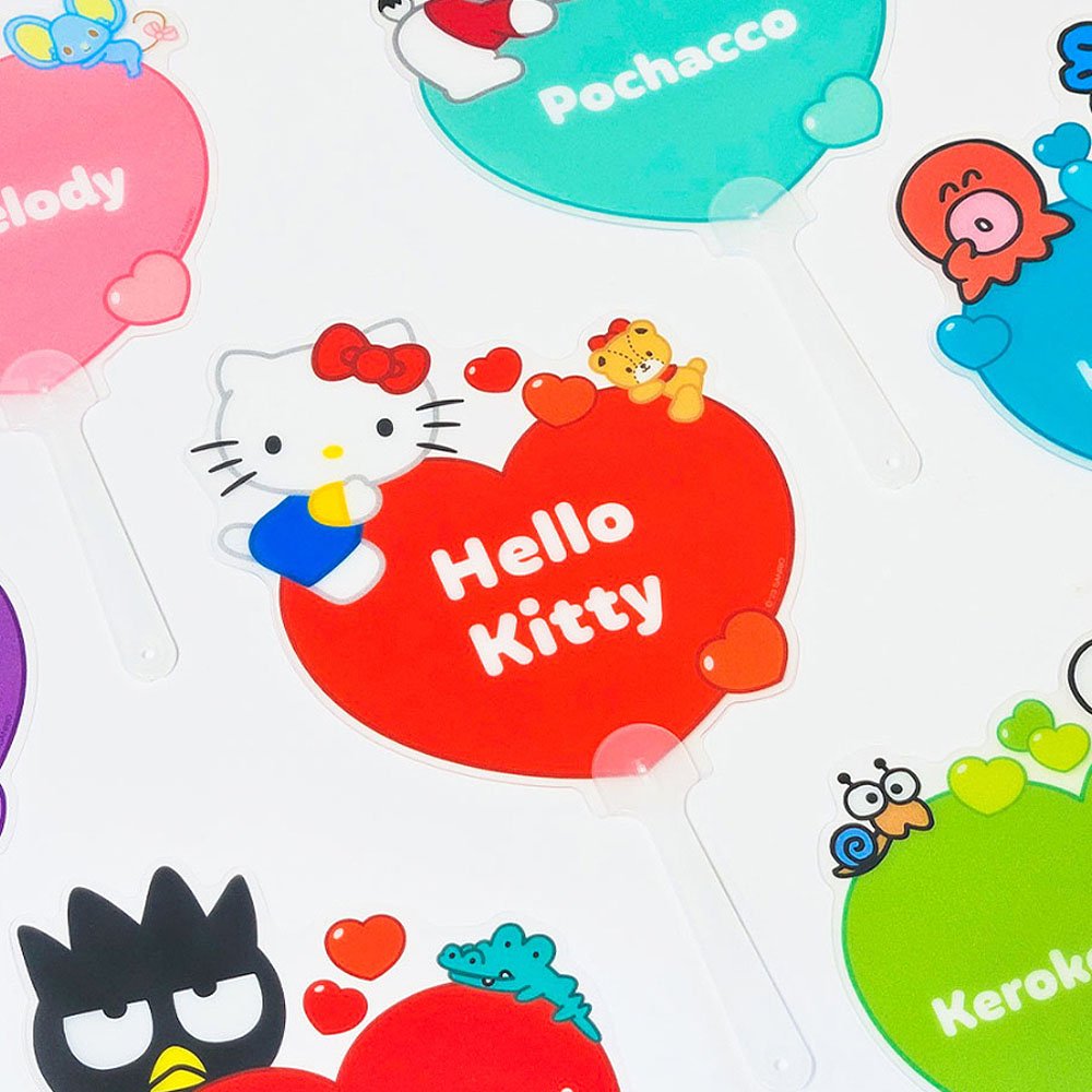 Sanrio Characters Heart Hand Fan