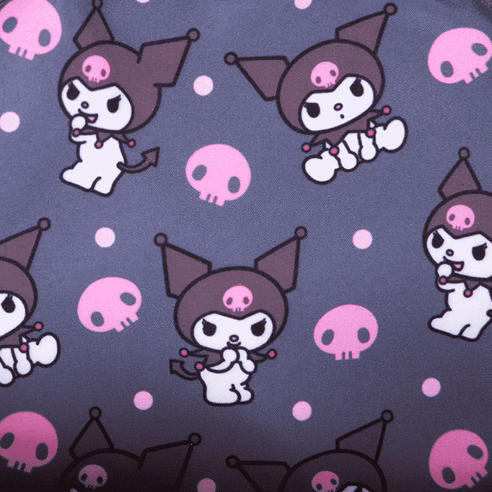 Loungefly x Kuromi Monochrome Cosplay Convertible Mini Backpack & Crossbody Bag