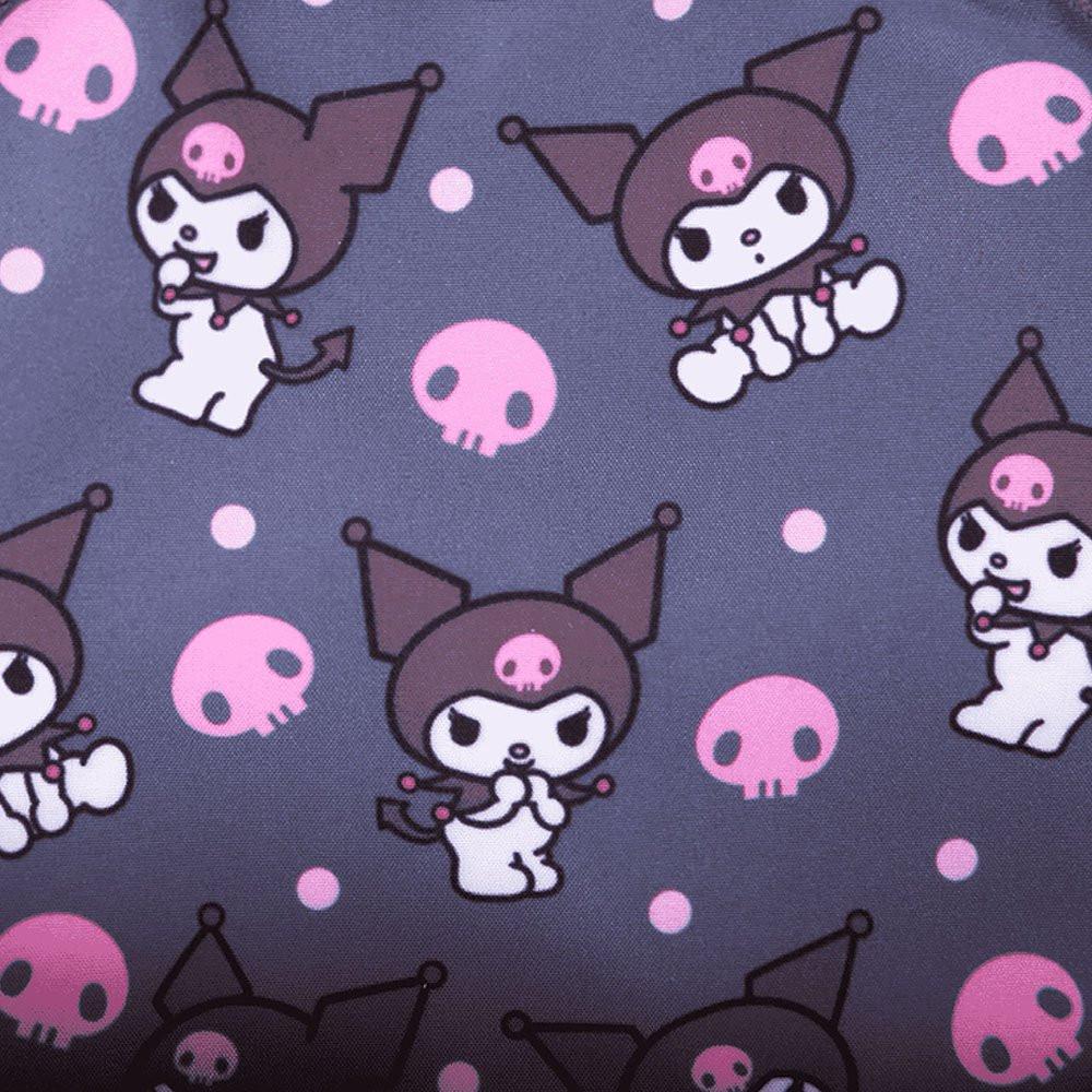 Loungefly x Kuromi Monochrome Cosplay Convertible Mini Backpack & Crossbody Bag