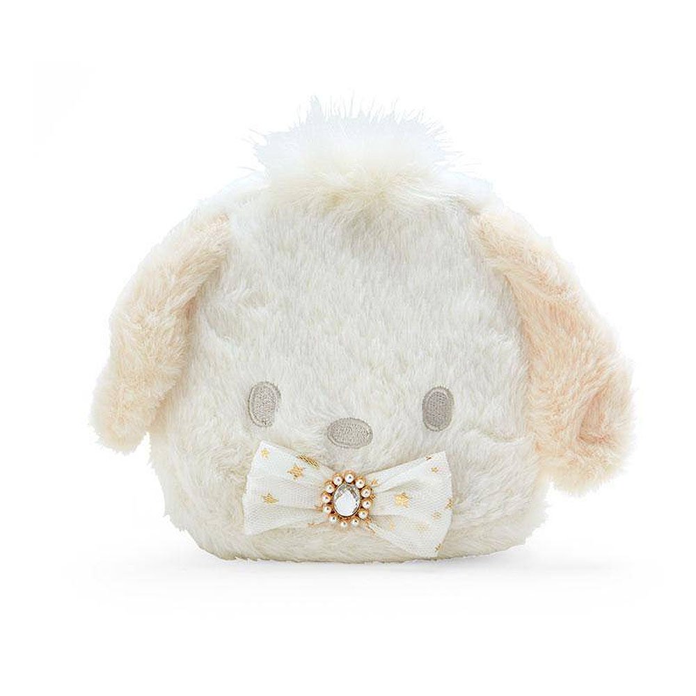 Pochacco Fluffy Plush Clutch: White Gold