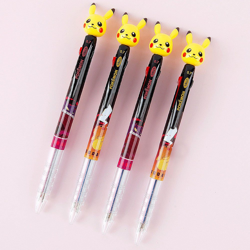 Pokemon Pikacuh Mascot 3-Color Ballpoint Pen