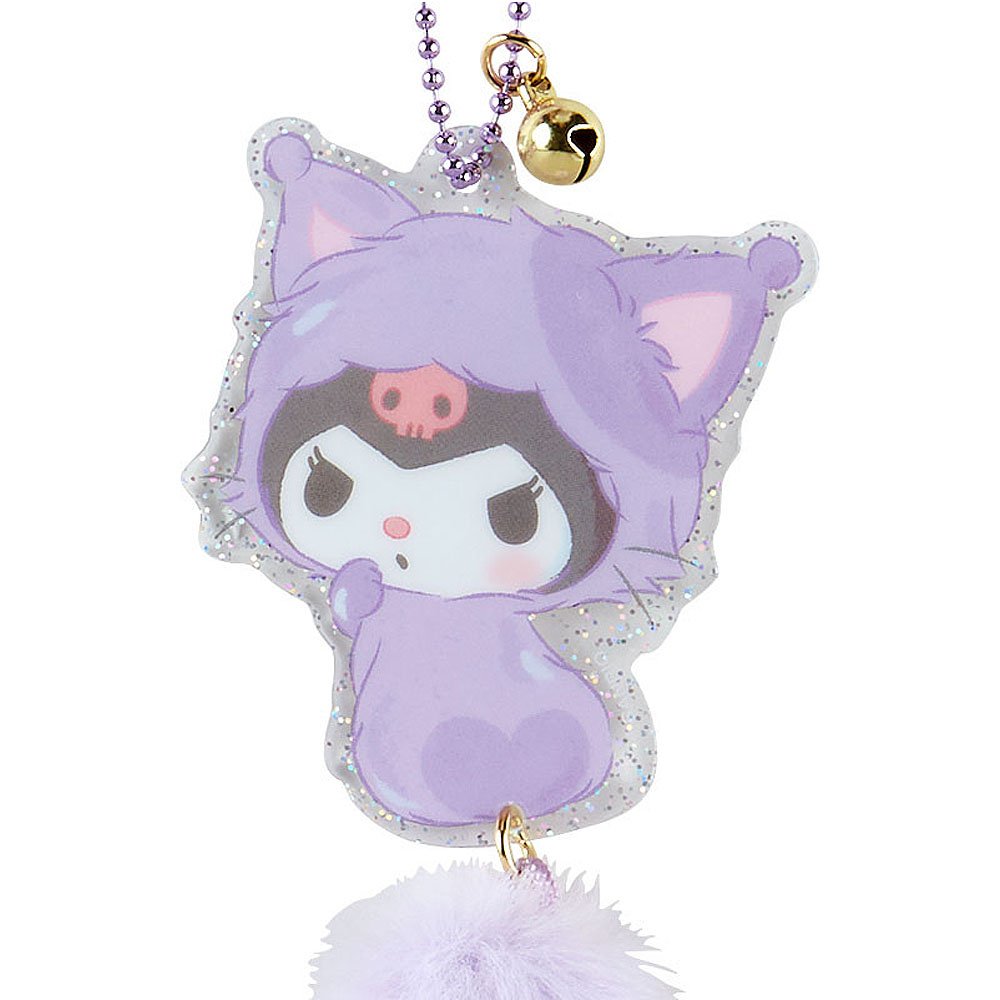 Sanrio Cat Acrylic Fur Tail Keyring