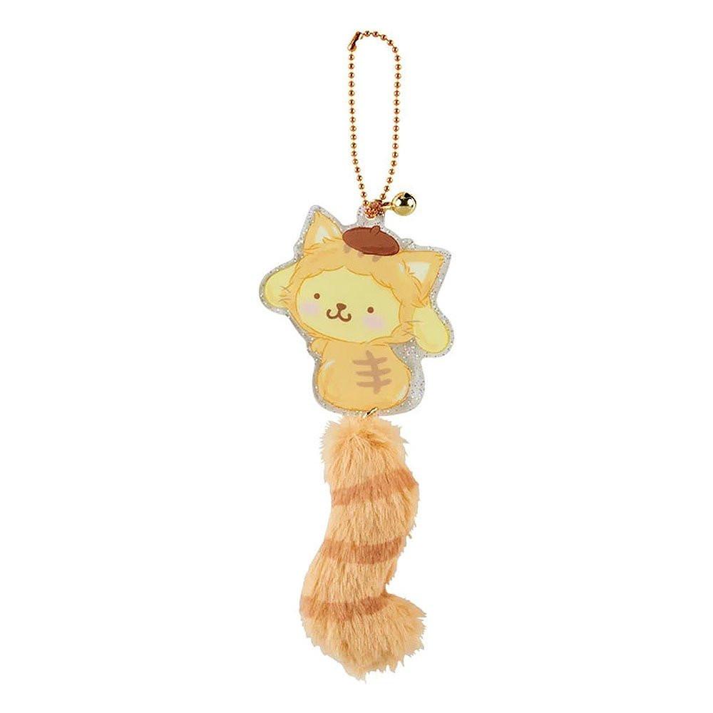 Sanrio Cat Acrylic Fur Tail Keyring