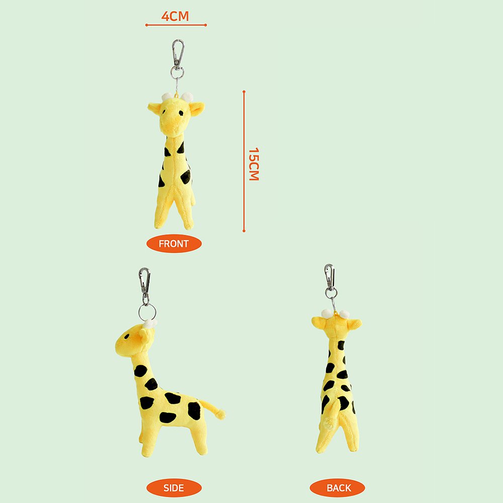 Miffy Bruna Family Giraffe Mascot Plush Keychain
