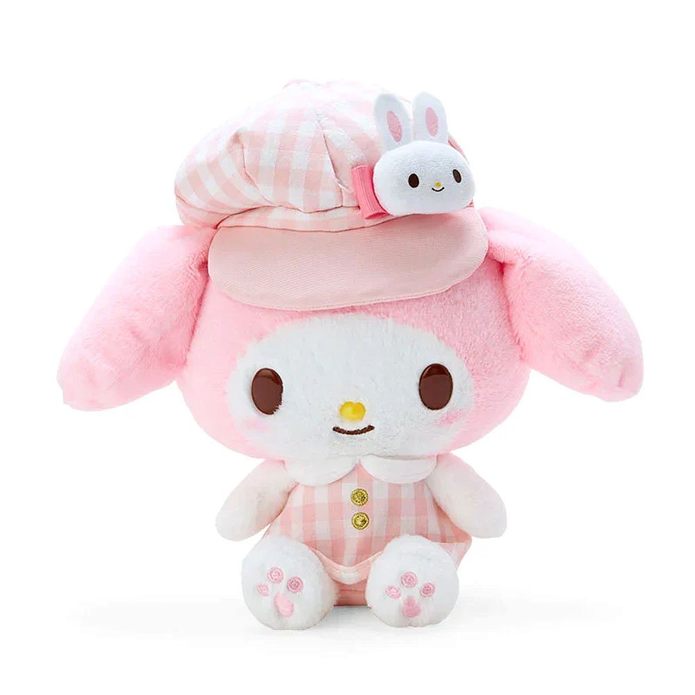Sanrio My Melody Gingham Casquette 8" Plush