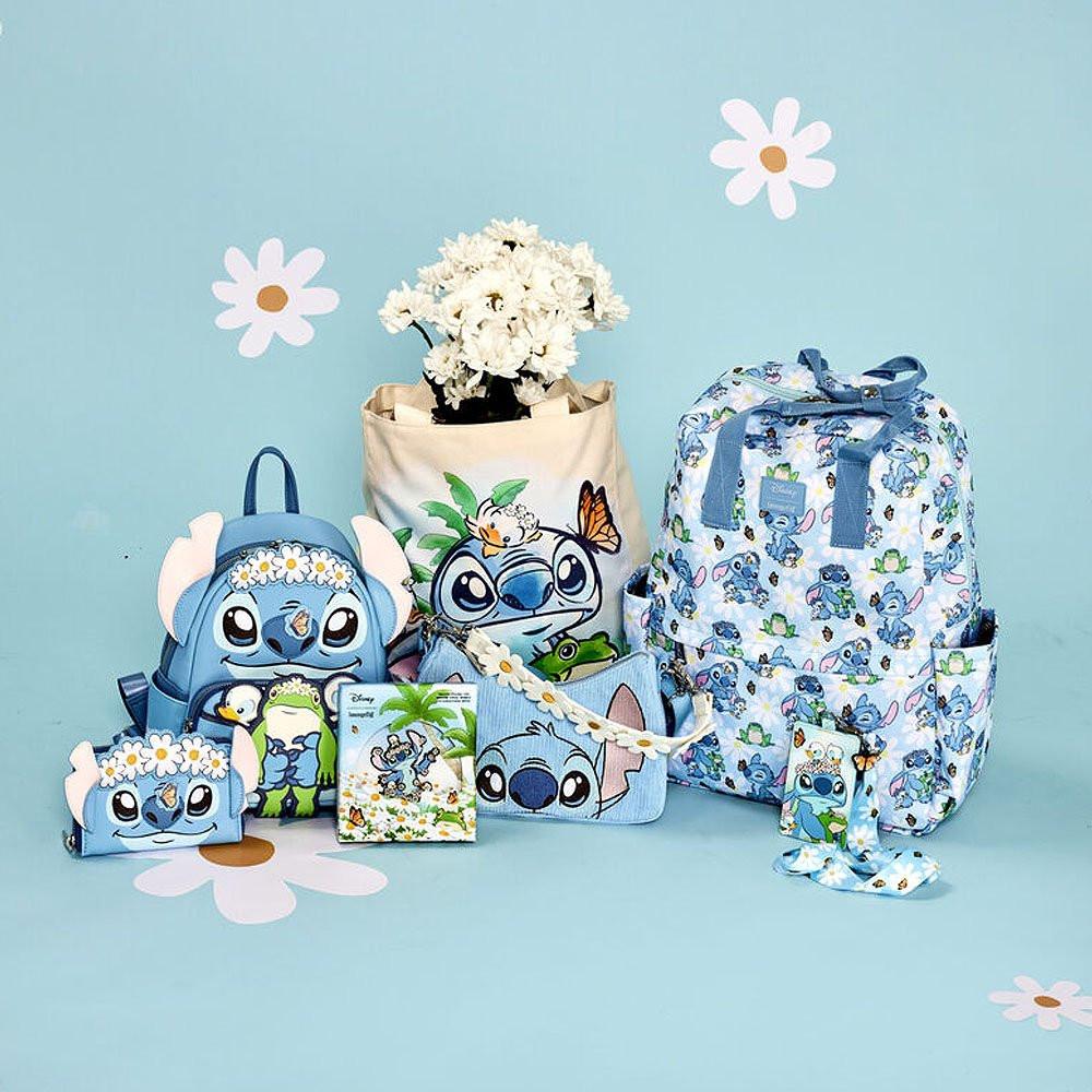 Loungefly x Stitch Springtime Daisy Canvas Tote Bag