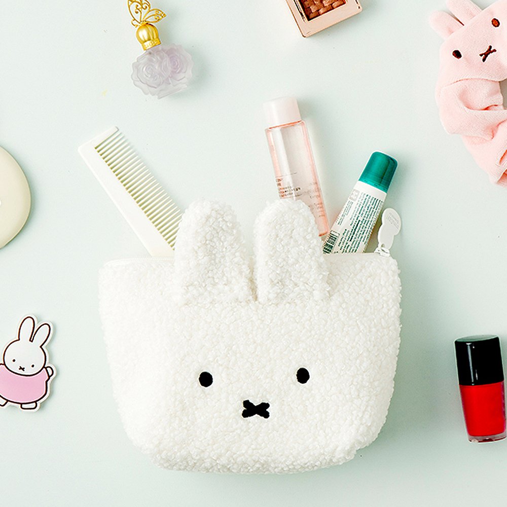 Miffy Face Curly Texture Pouch