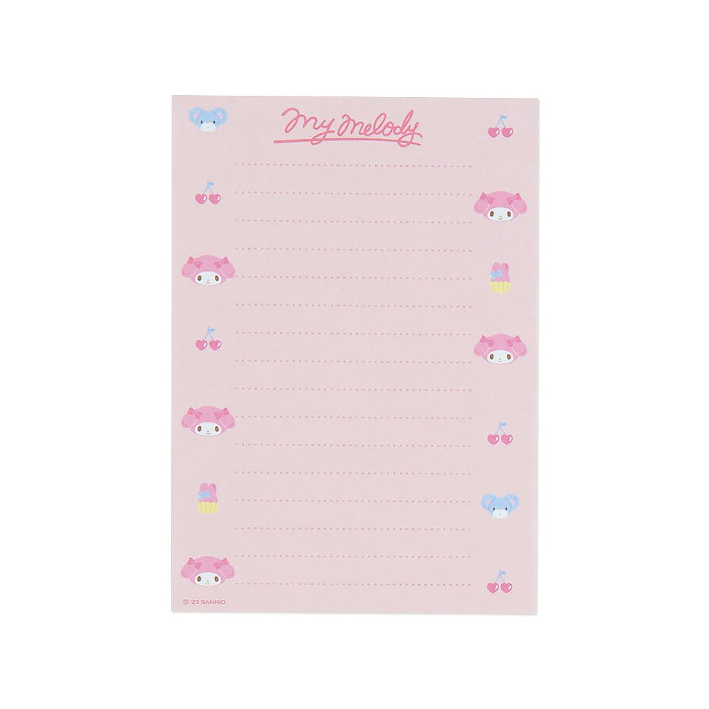 Sanrio My Melody Memo Pad & Sticker Set