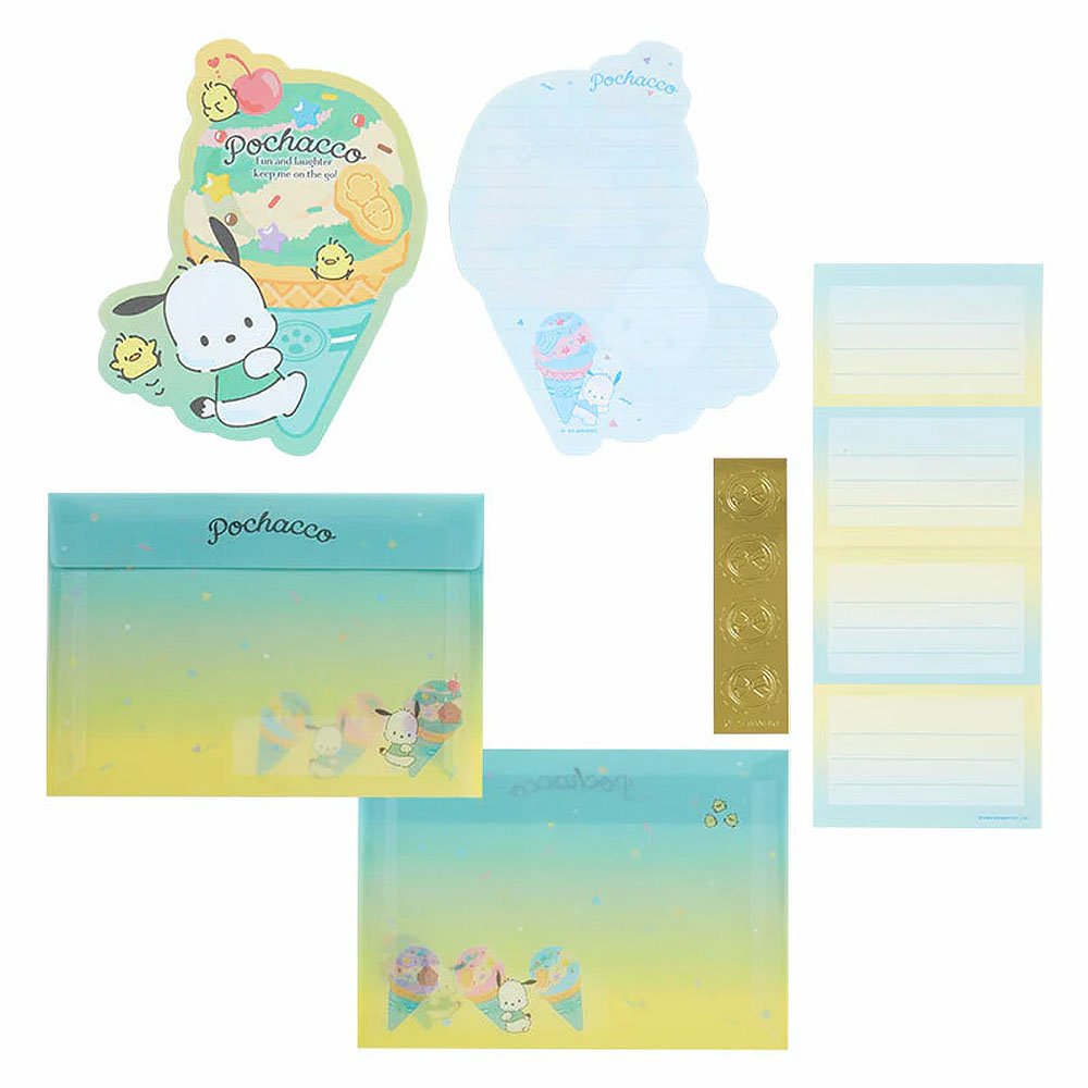 Pochacco Letter Set :Ice Cream Party