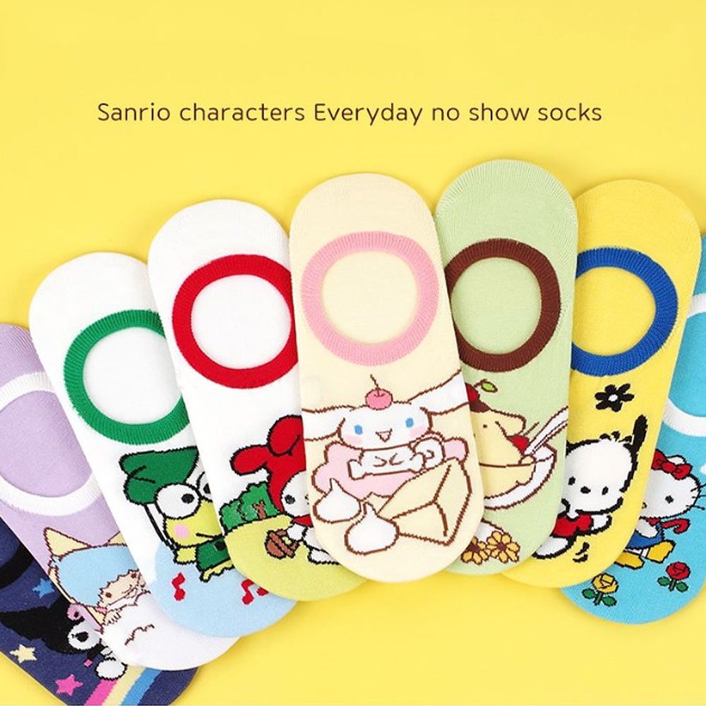 Sanrio Characters Everyday No Show Socks