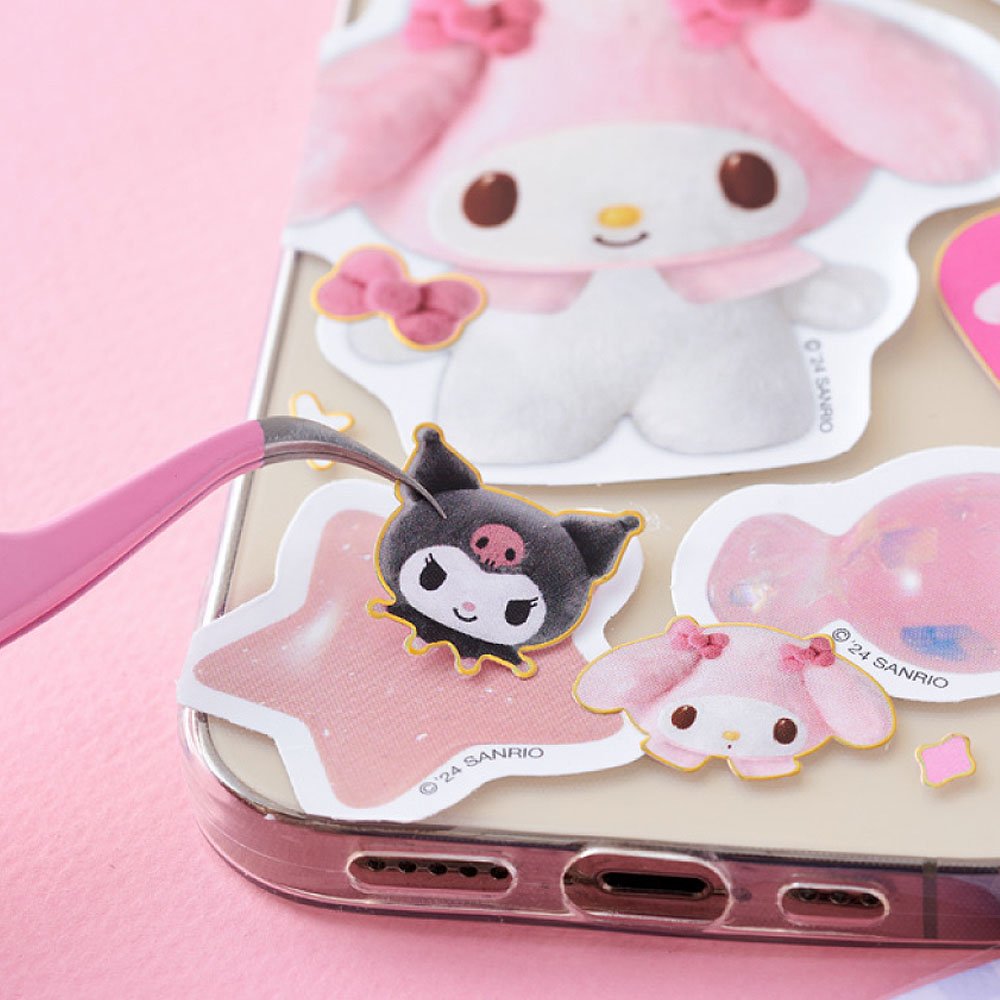 Sanrio Characters Gold Bolder Sticker :Pompom