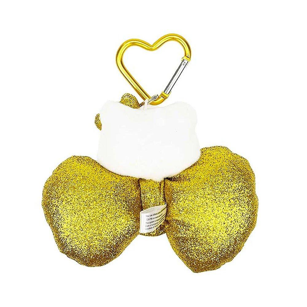 Sanrio Hello Kitty 50th Anniv. Plush Mascot Keychain :Metallic Bow