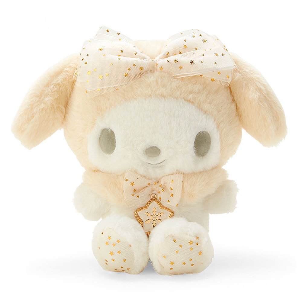 My Melody Fluffy 9"Plush : White Gold