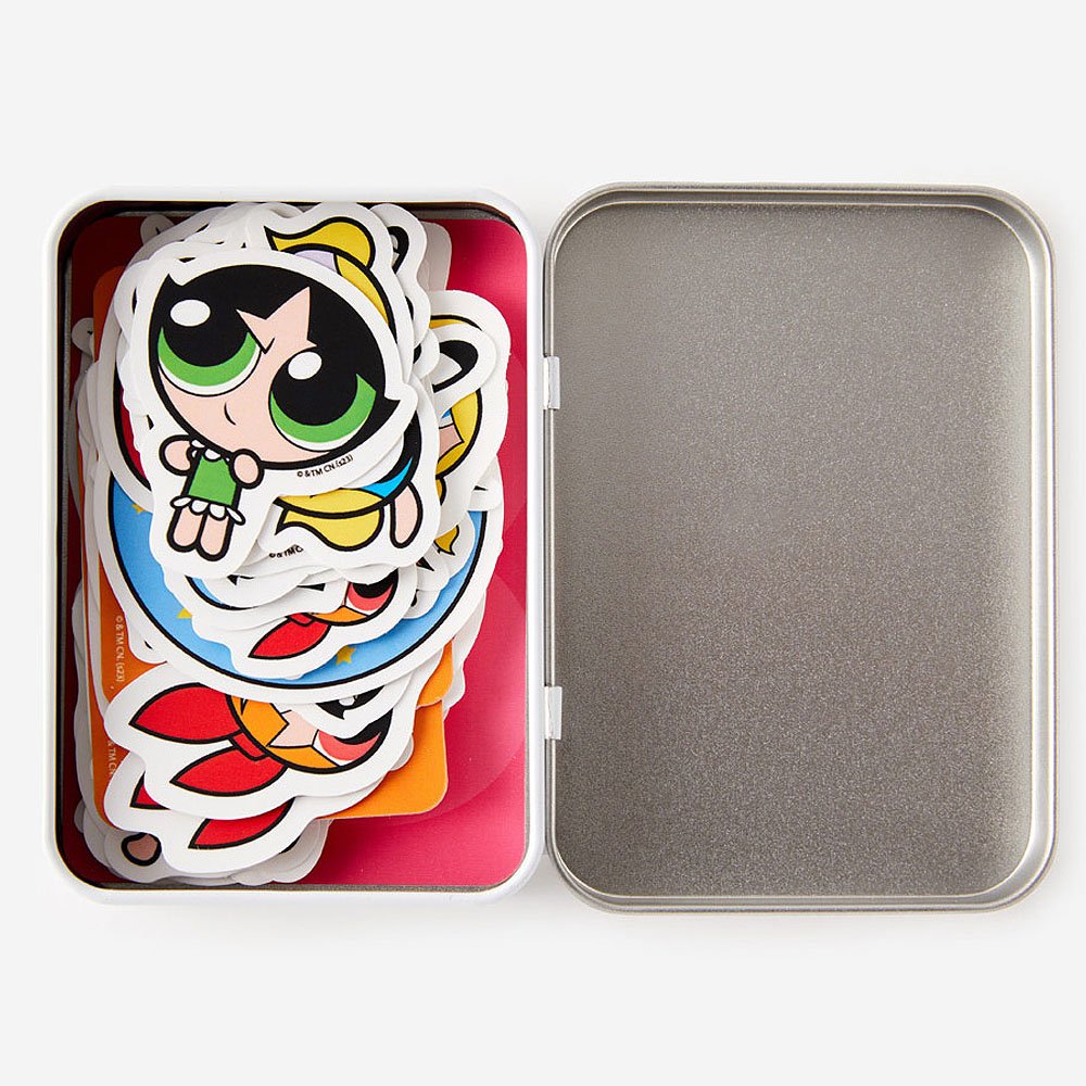 The Powerpuff Girls Y2k Tin Case Sticker Set
