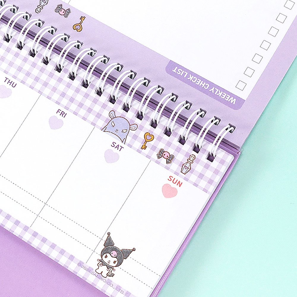 Sanrio Kuromi Standing Weekly Planner