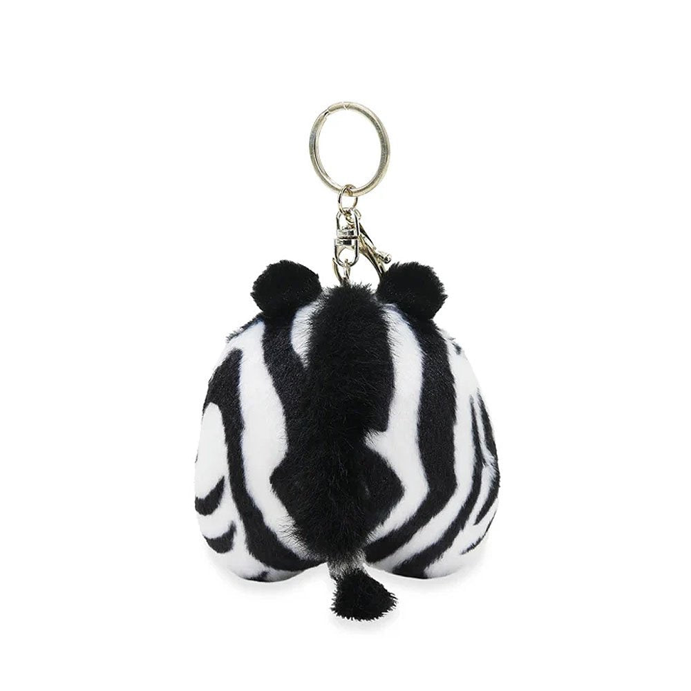 Anirollz Miniz Zebra Pandaroll Plush Charm Keychain