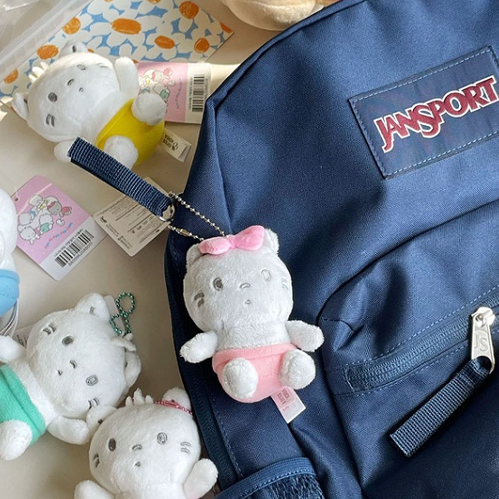 Sanrio Nya Ni Nyu Nye Nyon Mascot Plush Keychain