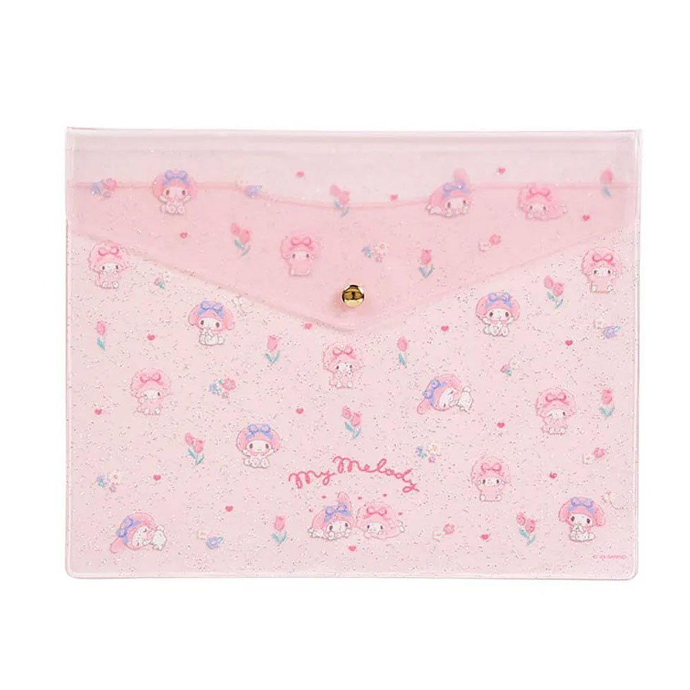 Sanrio My Melody PVC Glitter Flat Pouch