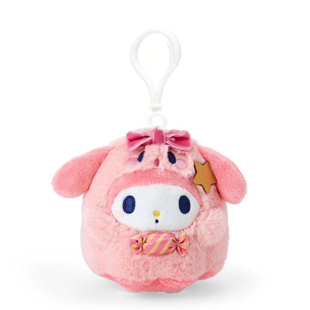 Sanrio My Melody Candy Ghost Clip-On Keychain Mascot