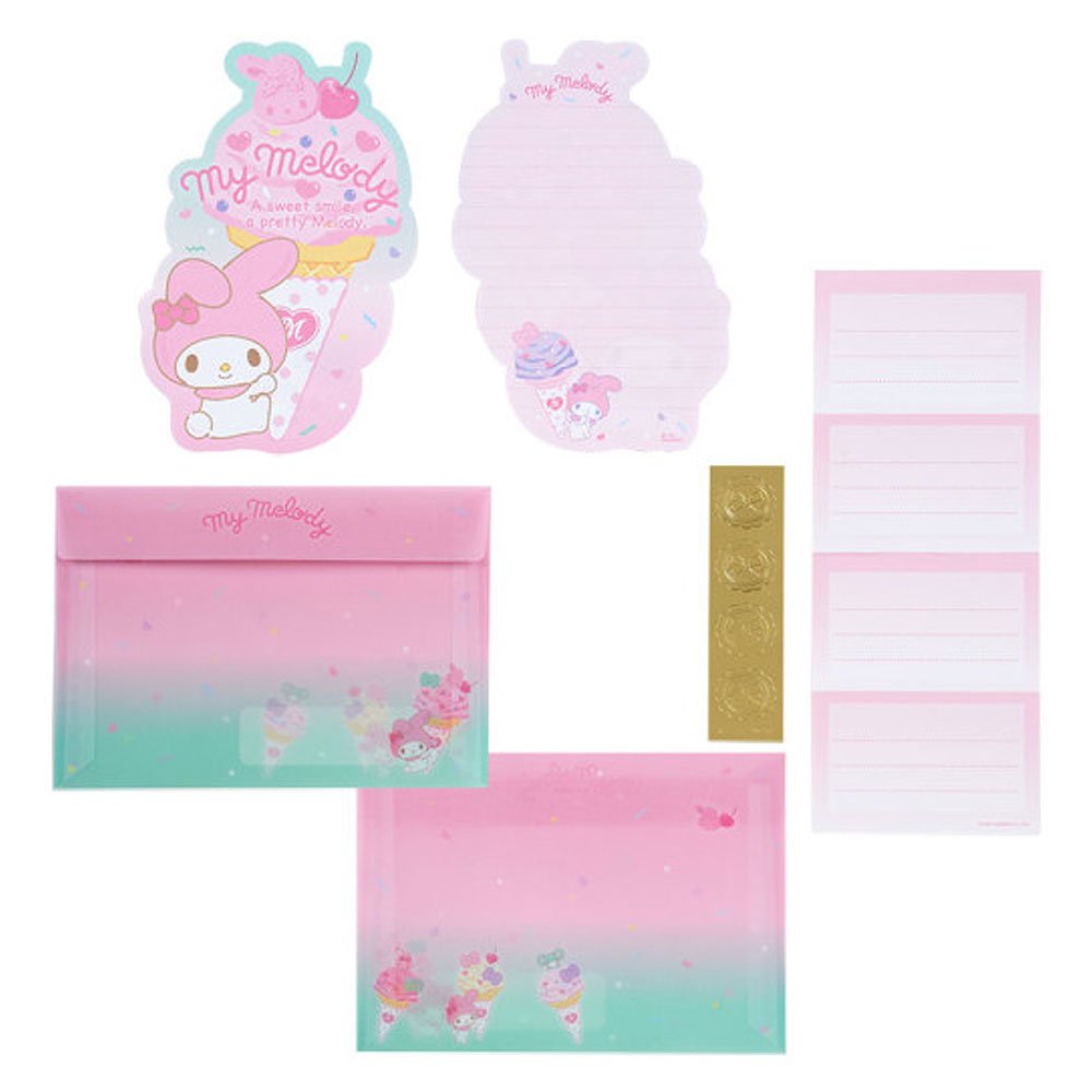 My Melody Letter Set :Ice Cream Party