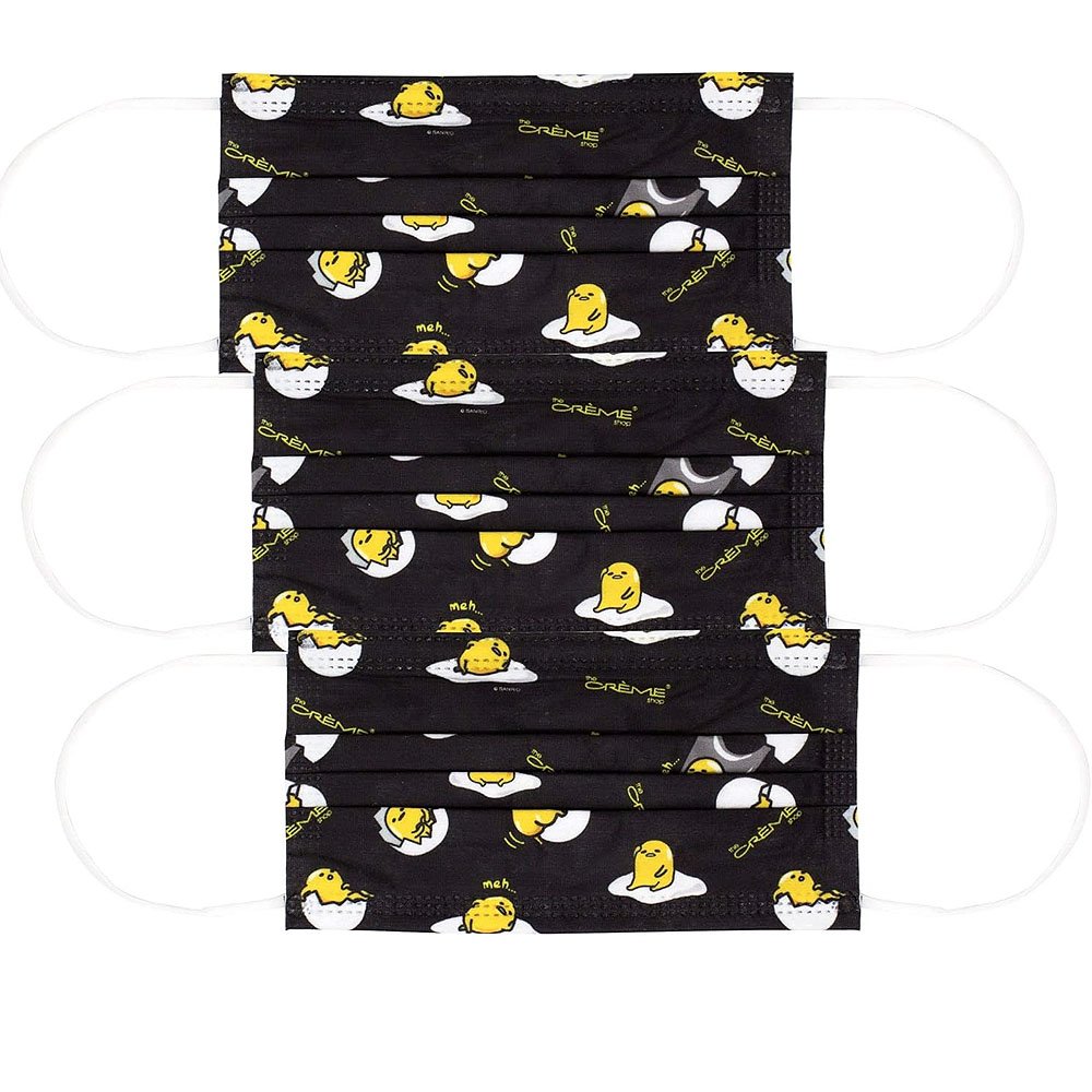 Sanrio Gudetama Disposable Protective Face Mask10pcs W/ Pouch