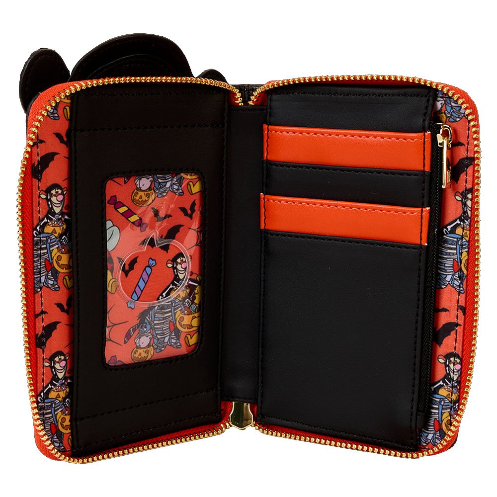Loungefly x Winnie The Pooh Skeleton Tigger Cosplay Glow Zip Around Wallet
