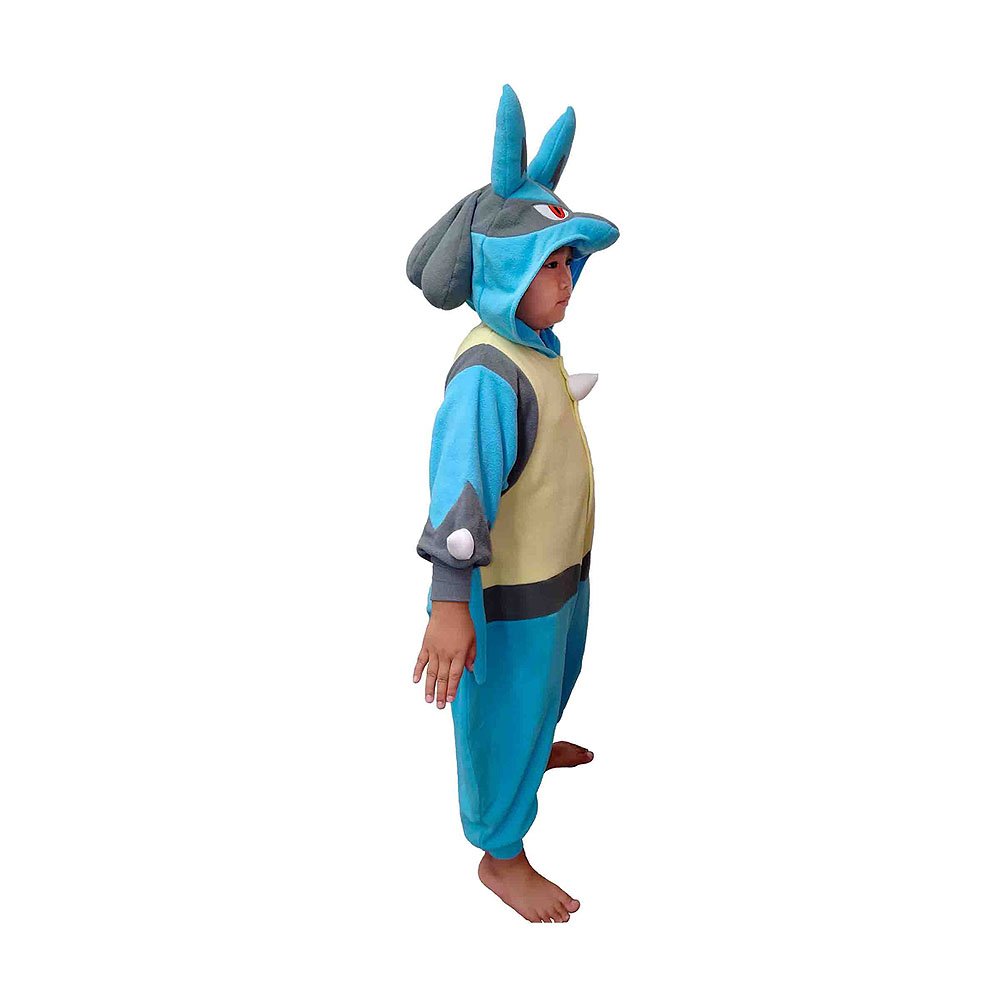 Pokemon Lucario Kids Costume Kigurumi Jumpsuit