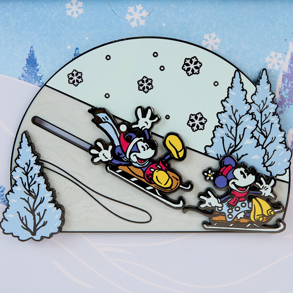 Loungefly x Mickey & Friends Winter Wonderland 3" Collector Box Sliding Pin