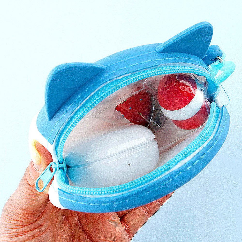 Chiikawa and Hachiware Silicon Pouch Keychain