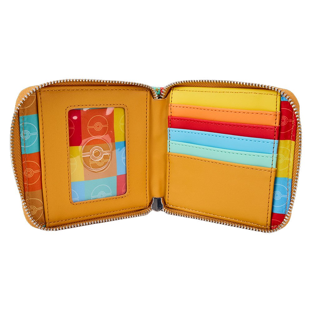 Loungefly x Pokémon Color Block Starters Zip Around Wallet