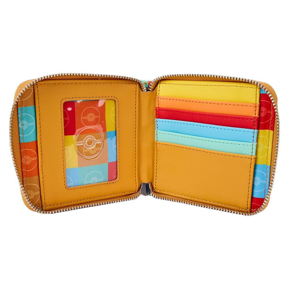 Loungefly x Pokémon Color Block Starters Zip Around Wallet