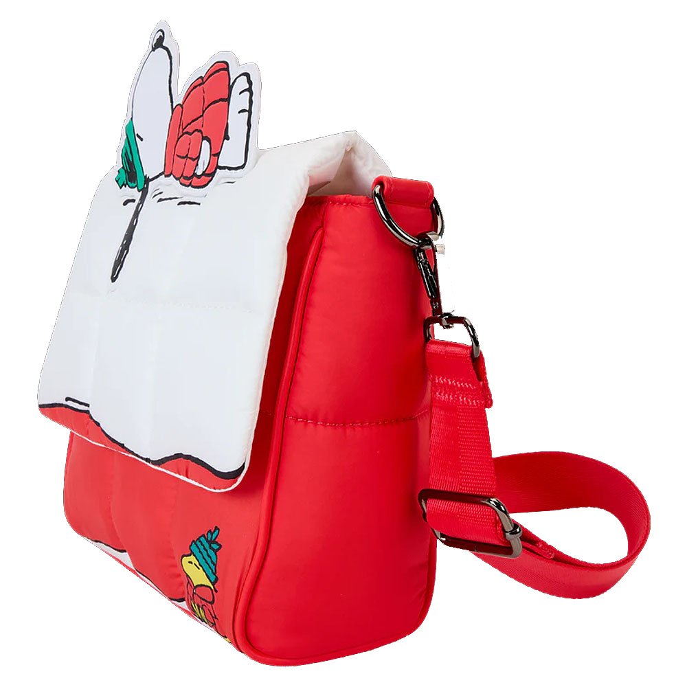 Loungefly x Peanuts Snoopy & Woodstock Snow Day Doghouse Crossbody Bag
