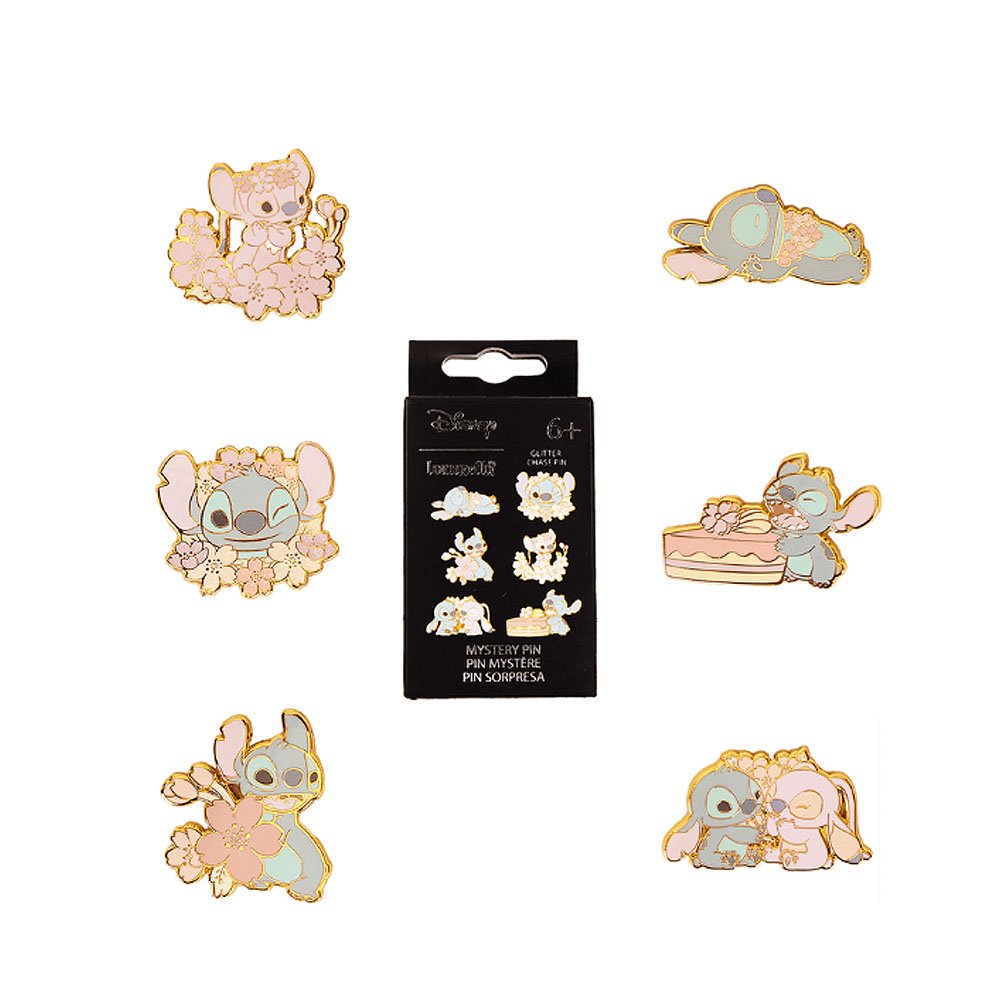 Loungefly x Disney Cute Stitch & Angel Mystery Blind Box Pin