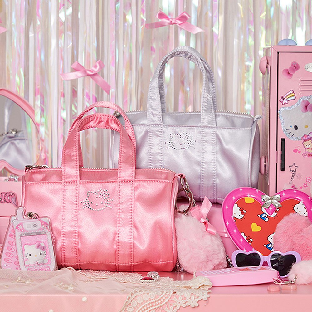 Sanrio Hello Kitty Rhinestone Mini Boston bag with Chain