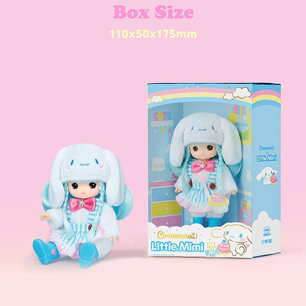 Cute Little Mimi doll in Sanrio Cinnamoroll character-themed costume