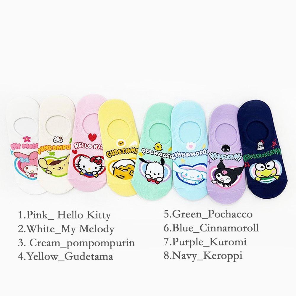 Sanrio Characters Heart No Show Socks