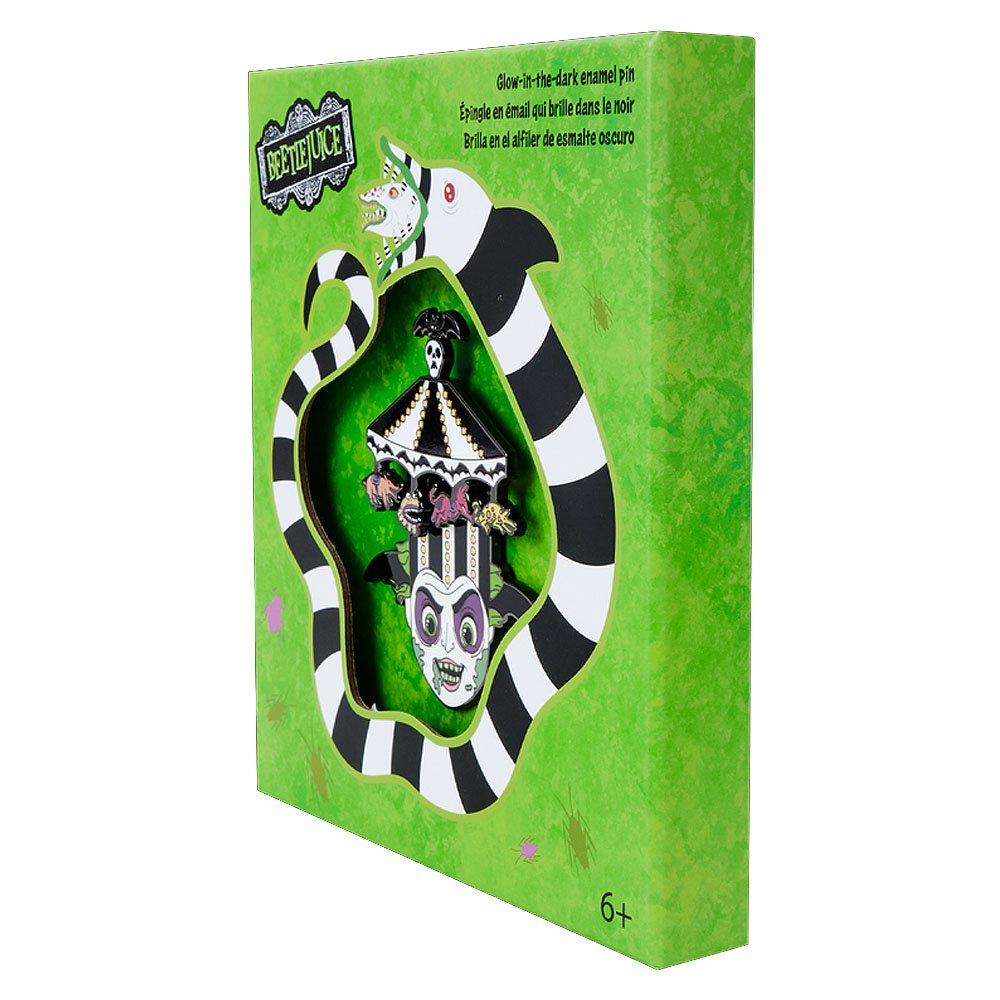 Loungefly x Beetlejuice Carousel Hat 3" Collector Box Sliding Pin