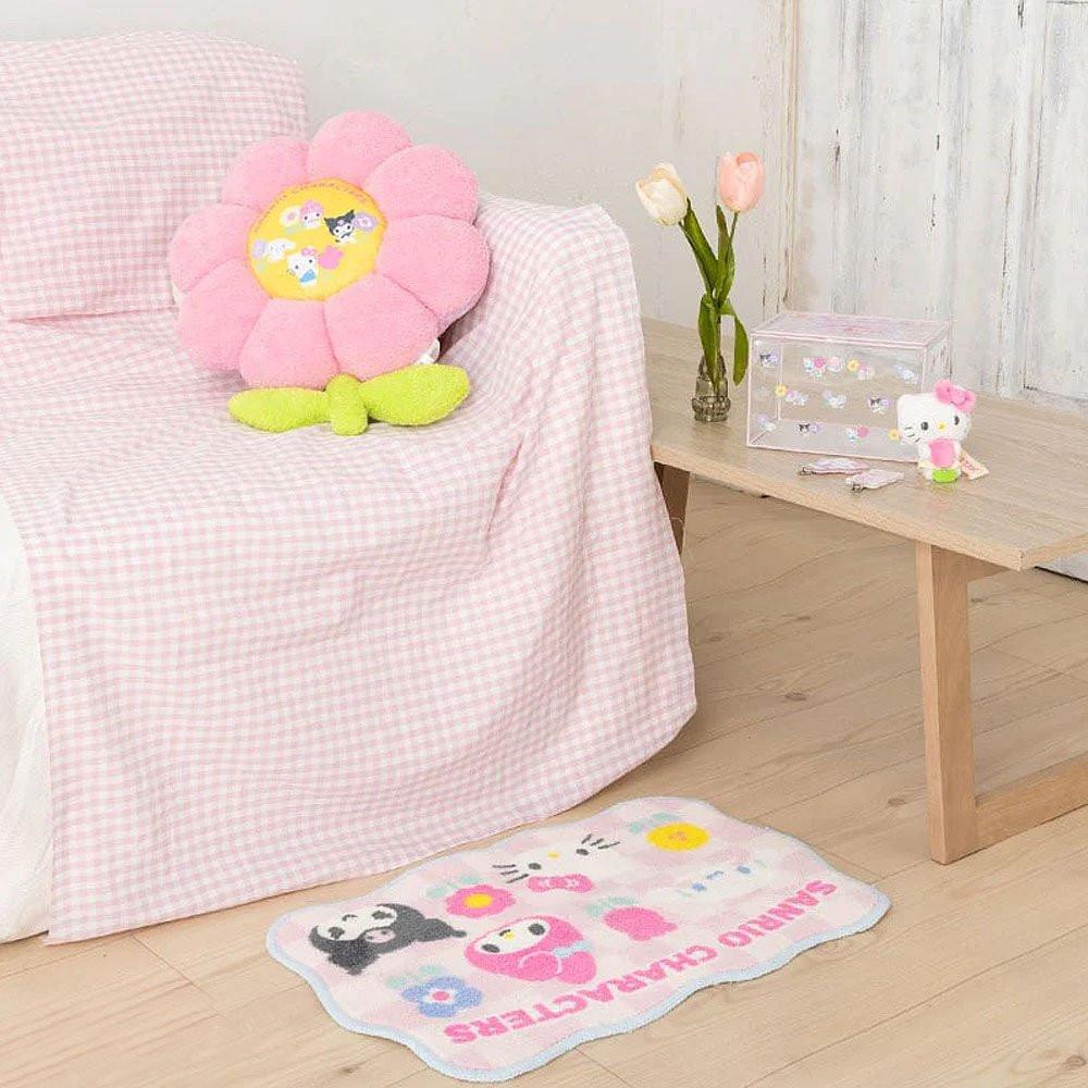 Sanrio Characters Rug :Pastel Check