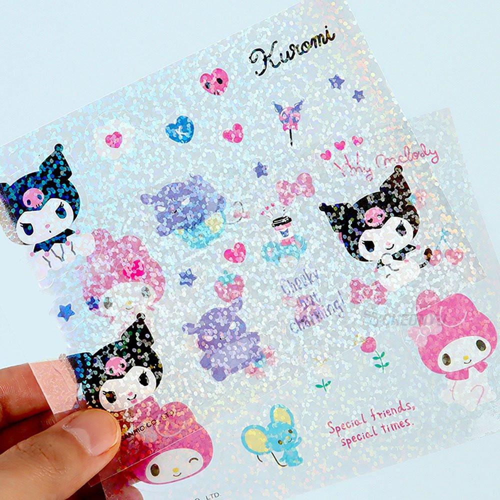 Sanrio My Melody & Kuromi Mirror and Comb with Sticker Set