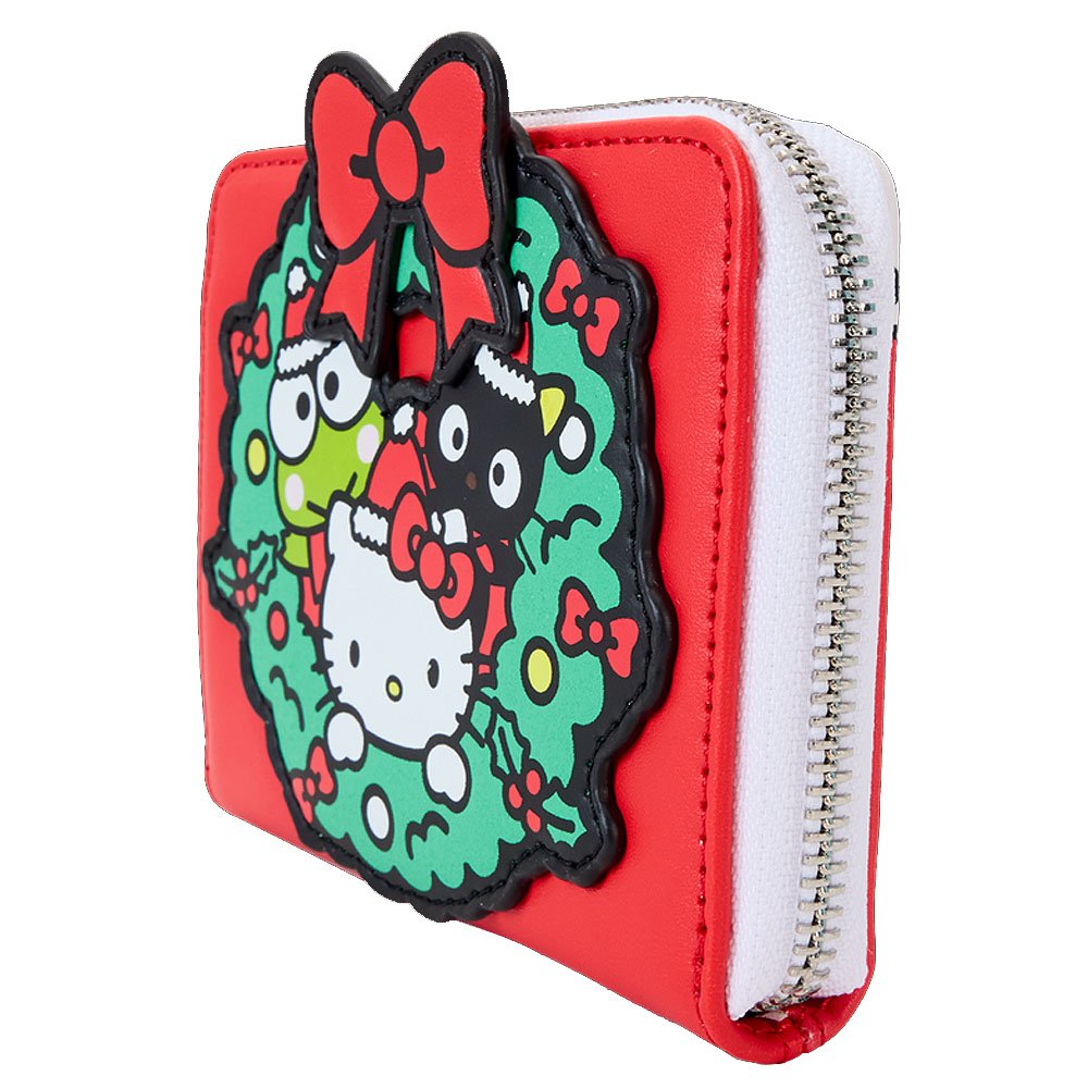 Loungefly x Sanrio Hello Kitty & Friends Holiday Wreath Zip Around Wallet