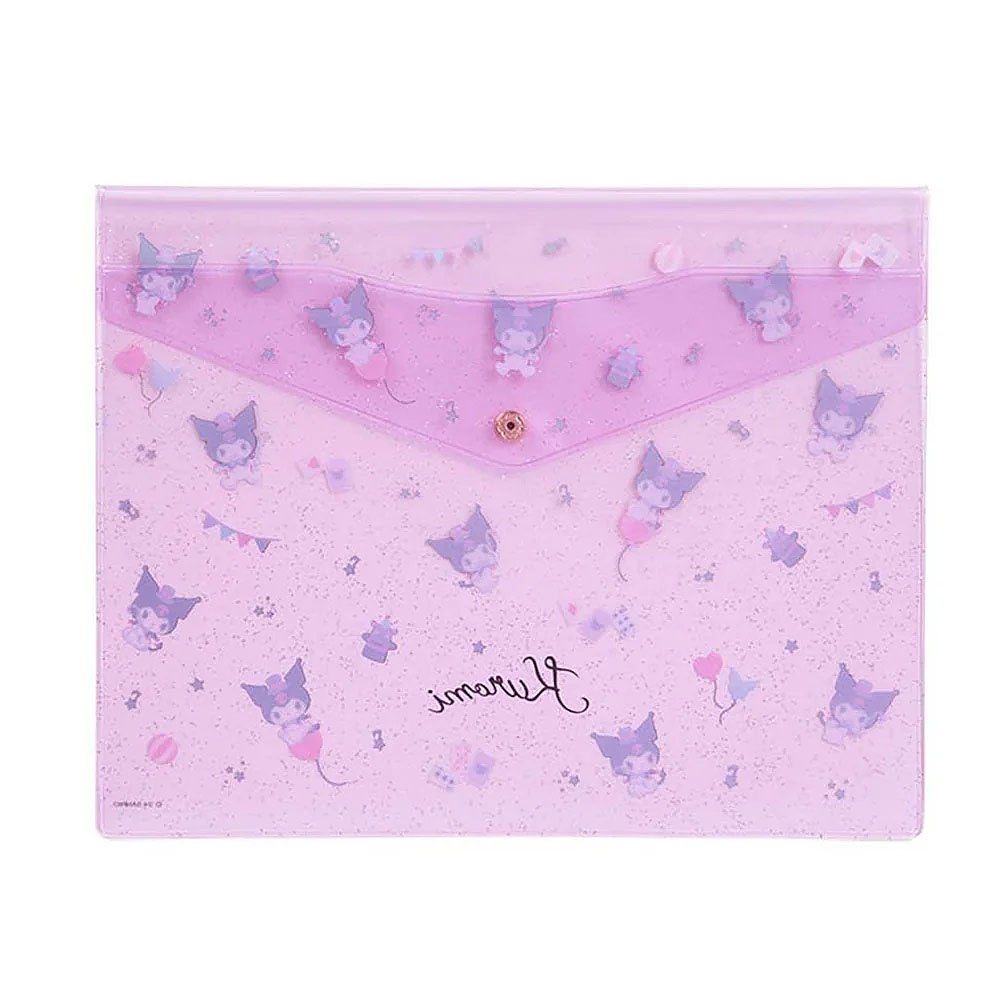 Sanrio Kuromi PVC Glitter Flat Pouch