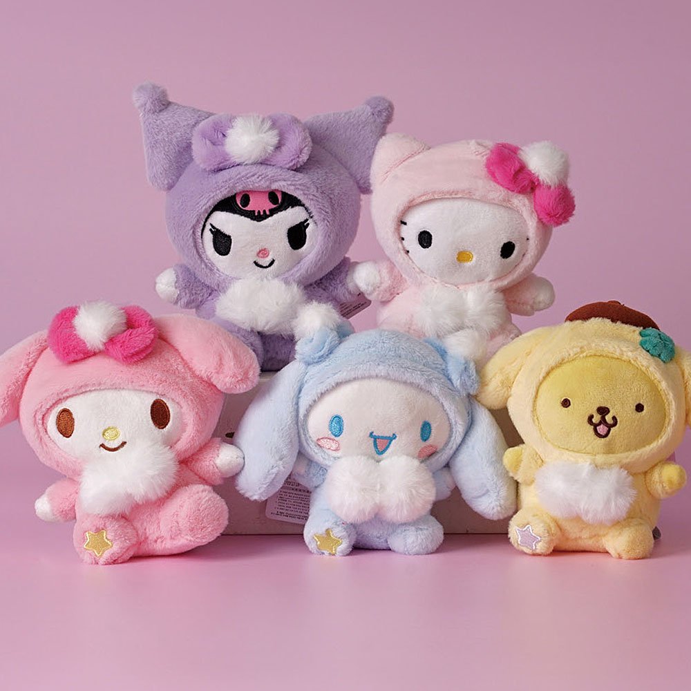 Sanrio Characters Pastel Costume Clip-On Plush