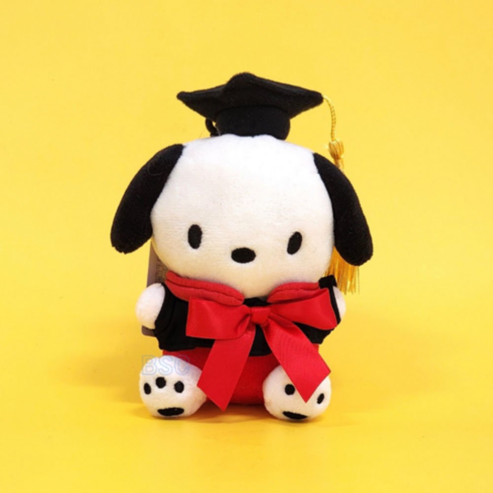 Sanrio Pochacco Graduation Clip-On Plush