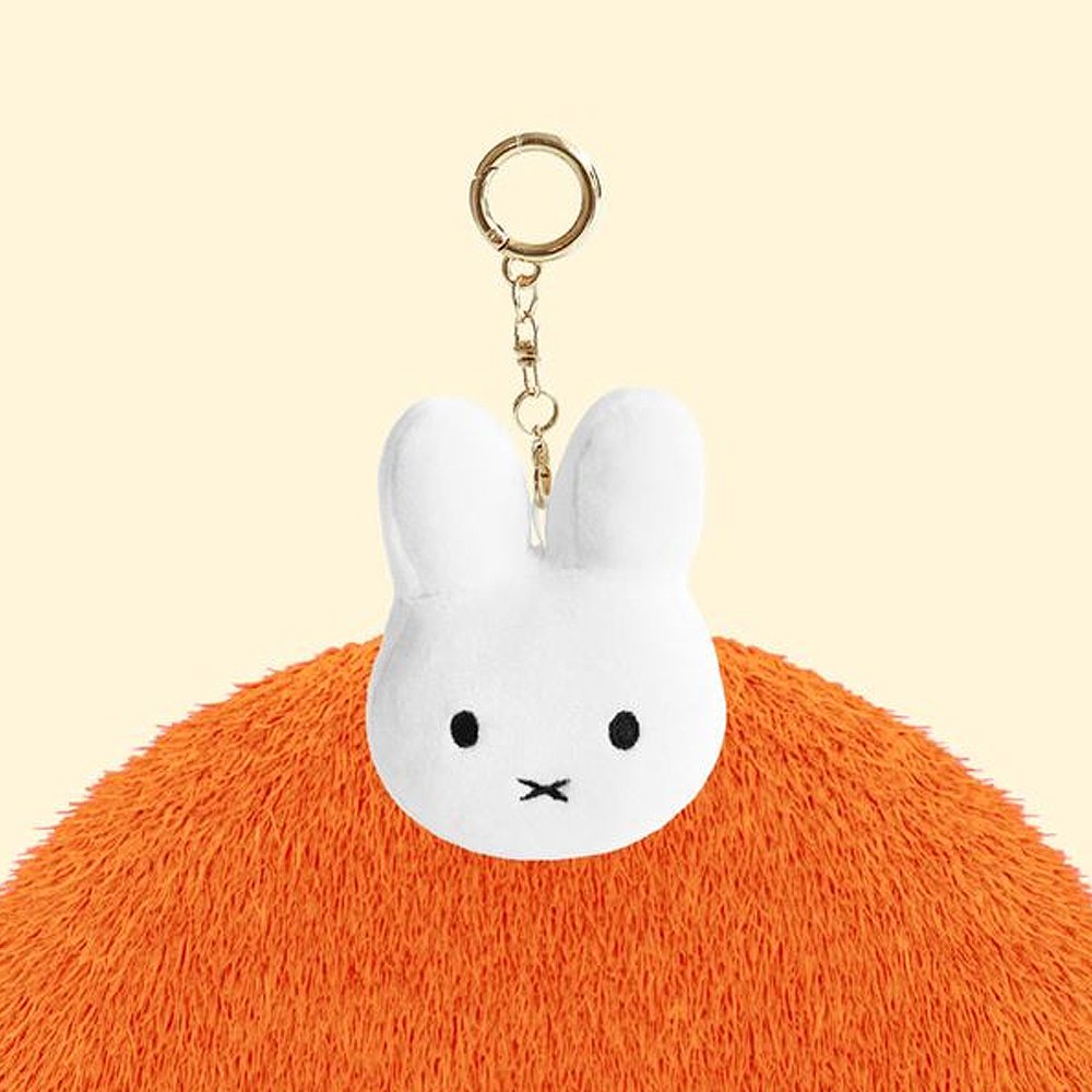 Miffy Face Mascot Plush Keychain