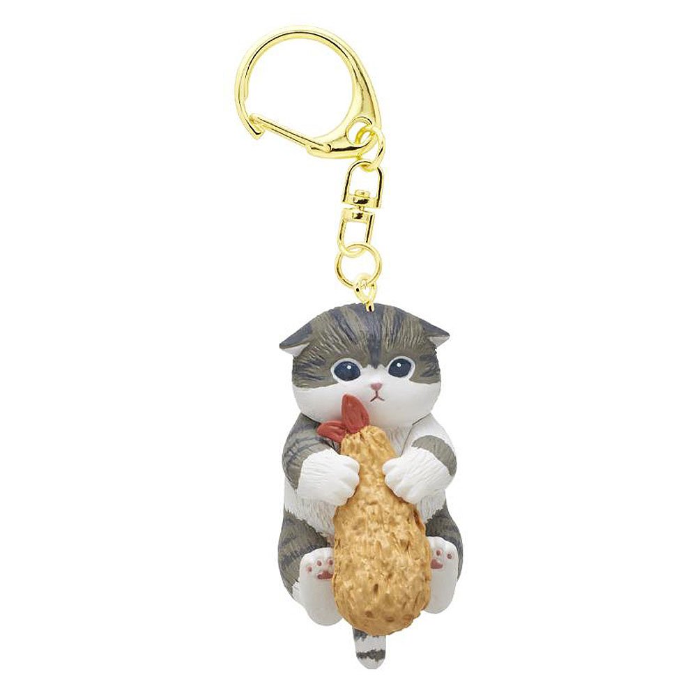 Mofusand Fried Shrimp Cat Figure Keychain