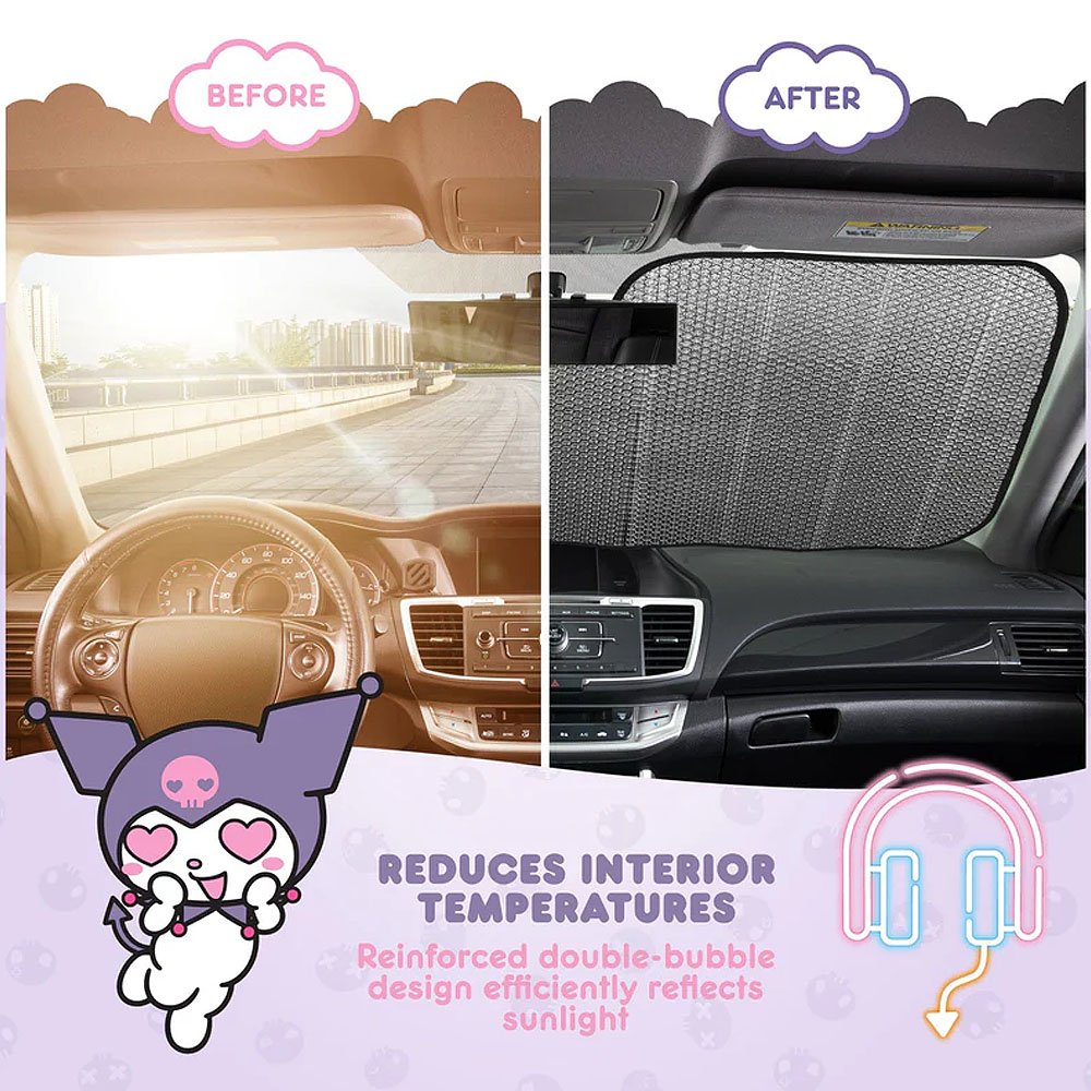 Sanrio Kuromi Car Sunshade