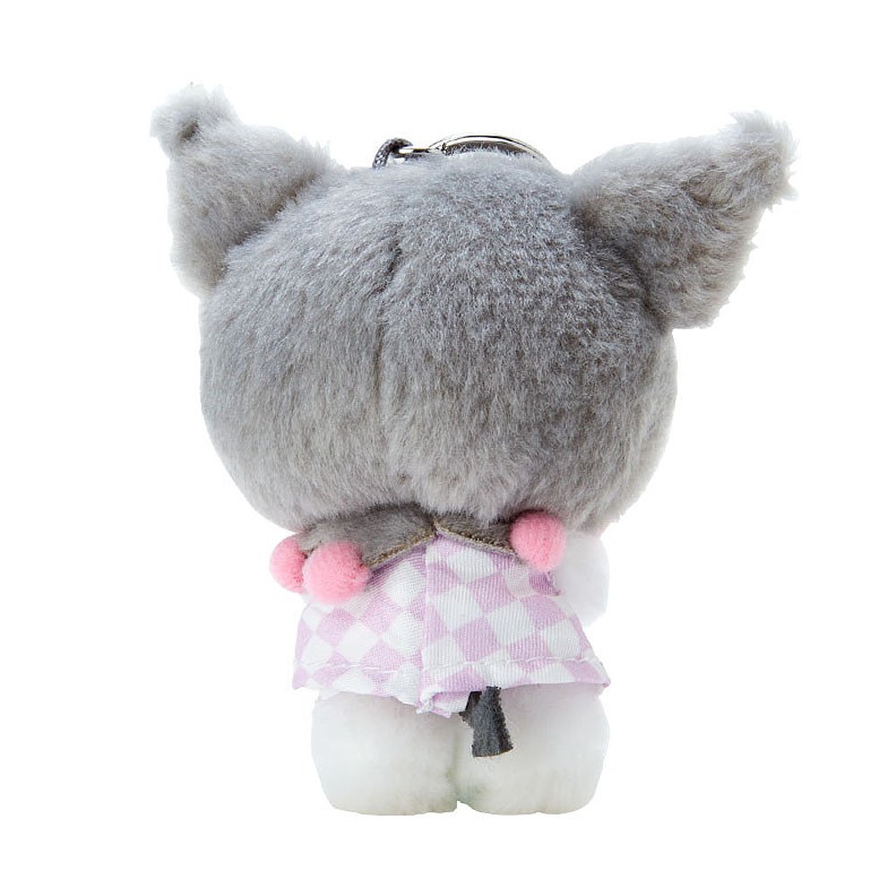Sanrio Kuromi Plush Mascot Keychain :Pastel Check