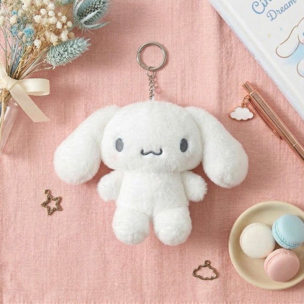 Sanrio Cinnamoroll Monochrome 5" Plush Mascot Clip-on Keychain