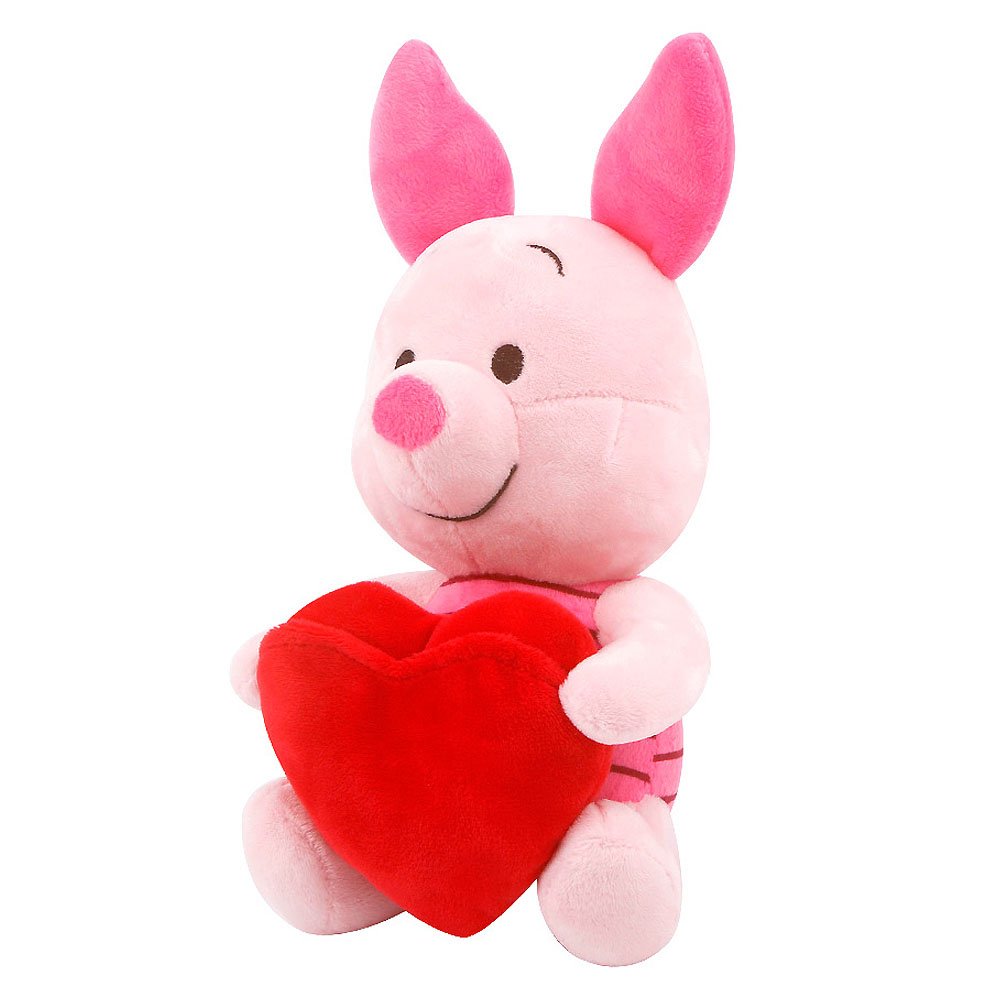 Disney Winnie the Pooh & Piglet Heart 10" Plush