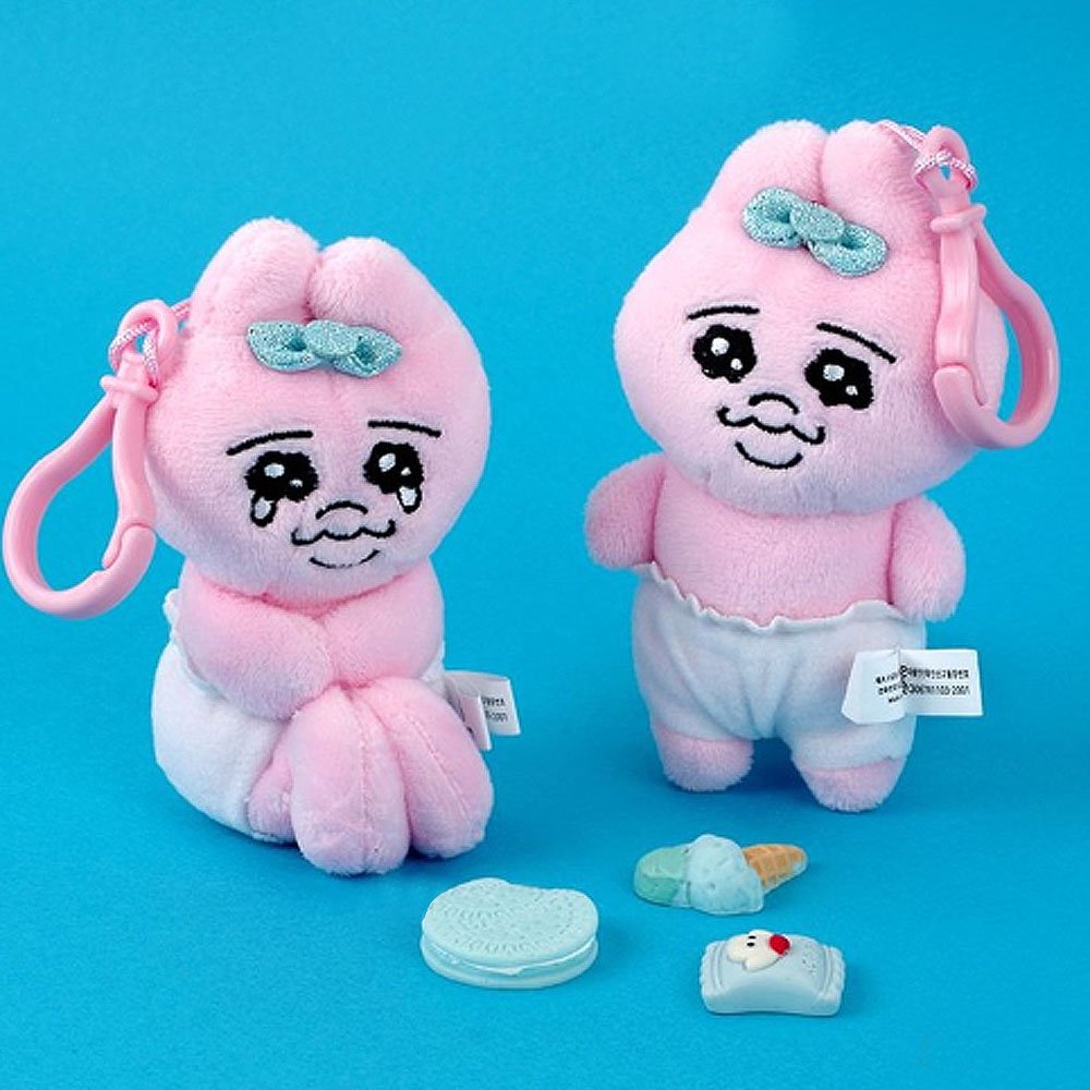 Opanchu-Usagi Sitting & Standing Clip-On Mascot